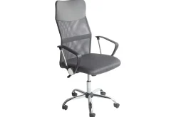 Kontorsstol Design Grå/svart/silver