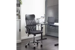 Kontorsstol Design Grå/svart/silver