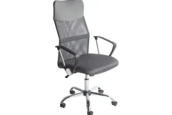 Kontorsstol Design Grå/svart/silver