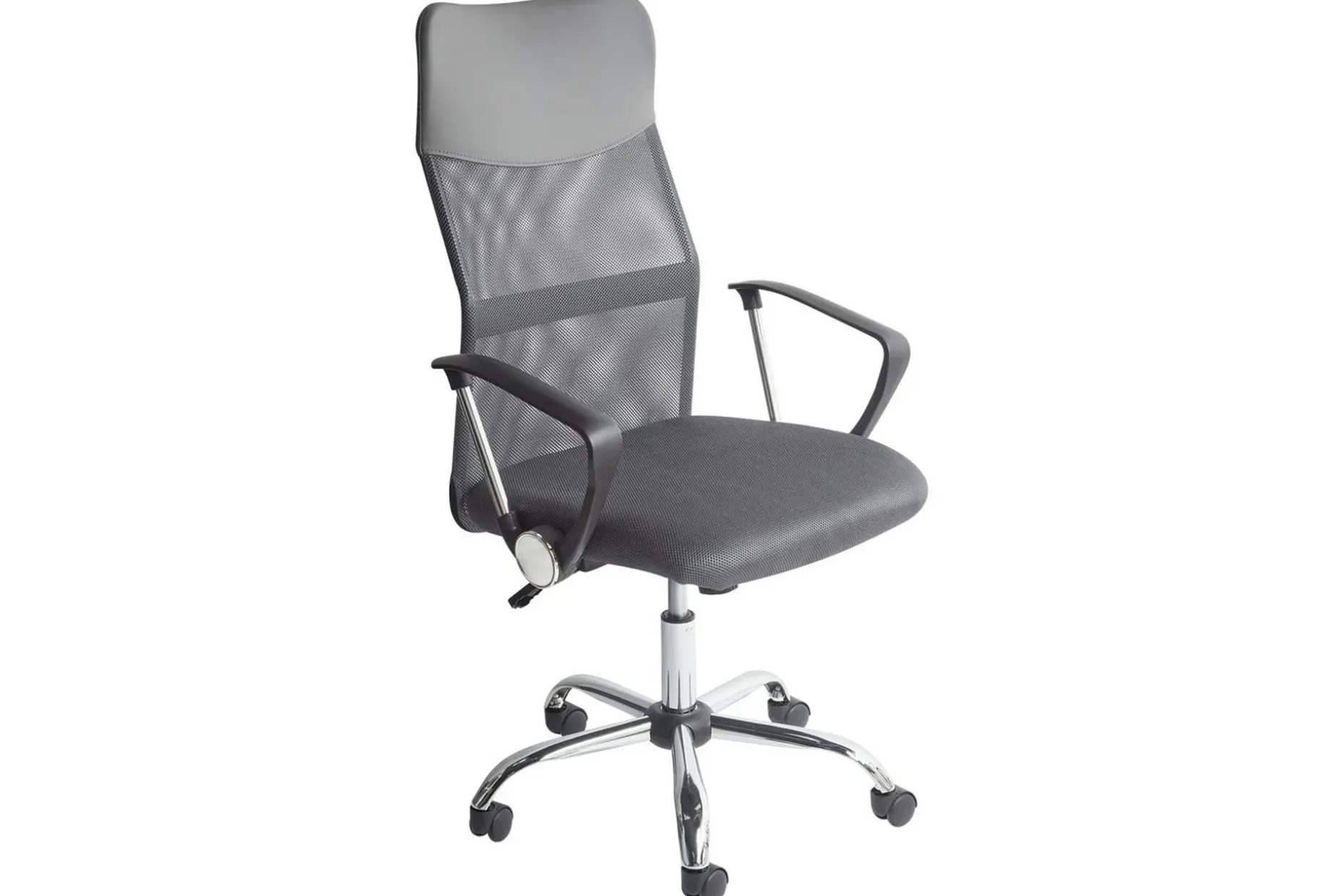 Kontorsstol Design Grå/svart/silver