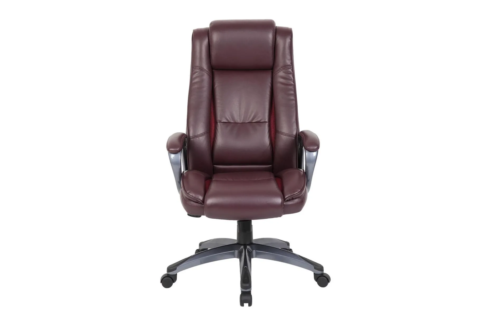 Kontorstol CALVIN 81x65xH114-1215cm mörkröd