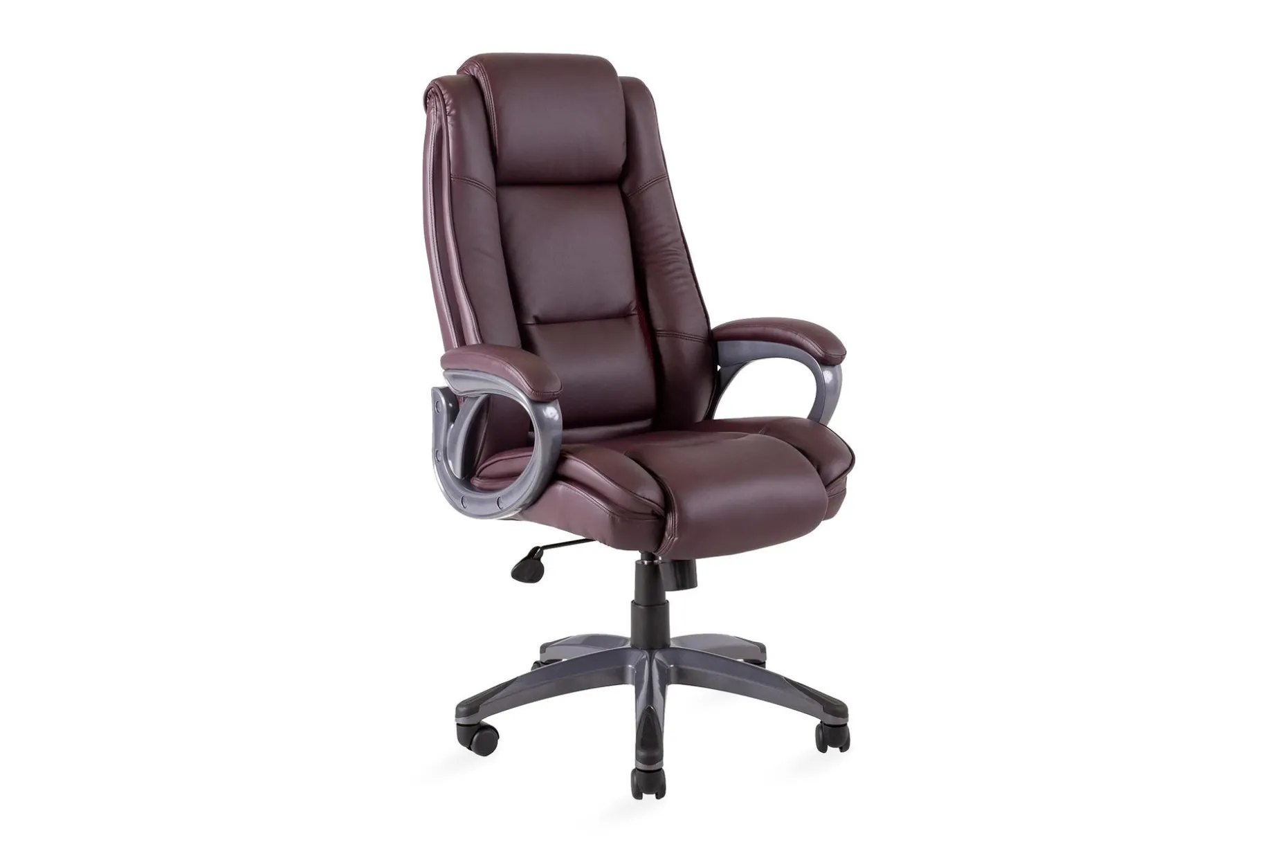 Kontorstol CALVIN 81x65xH114-1215cm mörkröd