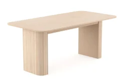 Kopparbo Matbord 180-240 cm Förlängningsbart med 4 Reciclar Matstolar
