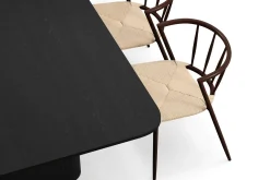 Kopparbo Matbord 180-240 cm Förlängningsbart med 4 Winston Matstolar