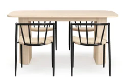 Kopparbo Matbord 160 cm med 4 Winston Matstolar