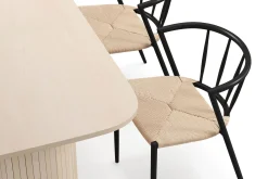 Kopparbo Matbord 160 cm med 4 Winston Matstolar