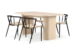 Kopparbo Matbord 160 cm med 4 Winston Matstolar