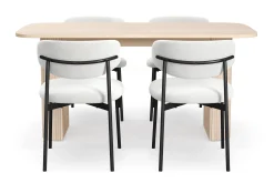 Kopparbo Matbord 160 cm med 4 Lucy Matstolar
