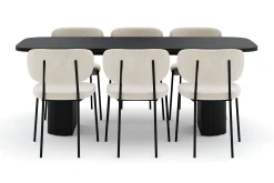 Kopparbo Matbord 200 cm med 6 Gemmiano Stolar
