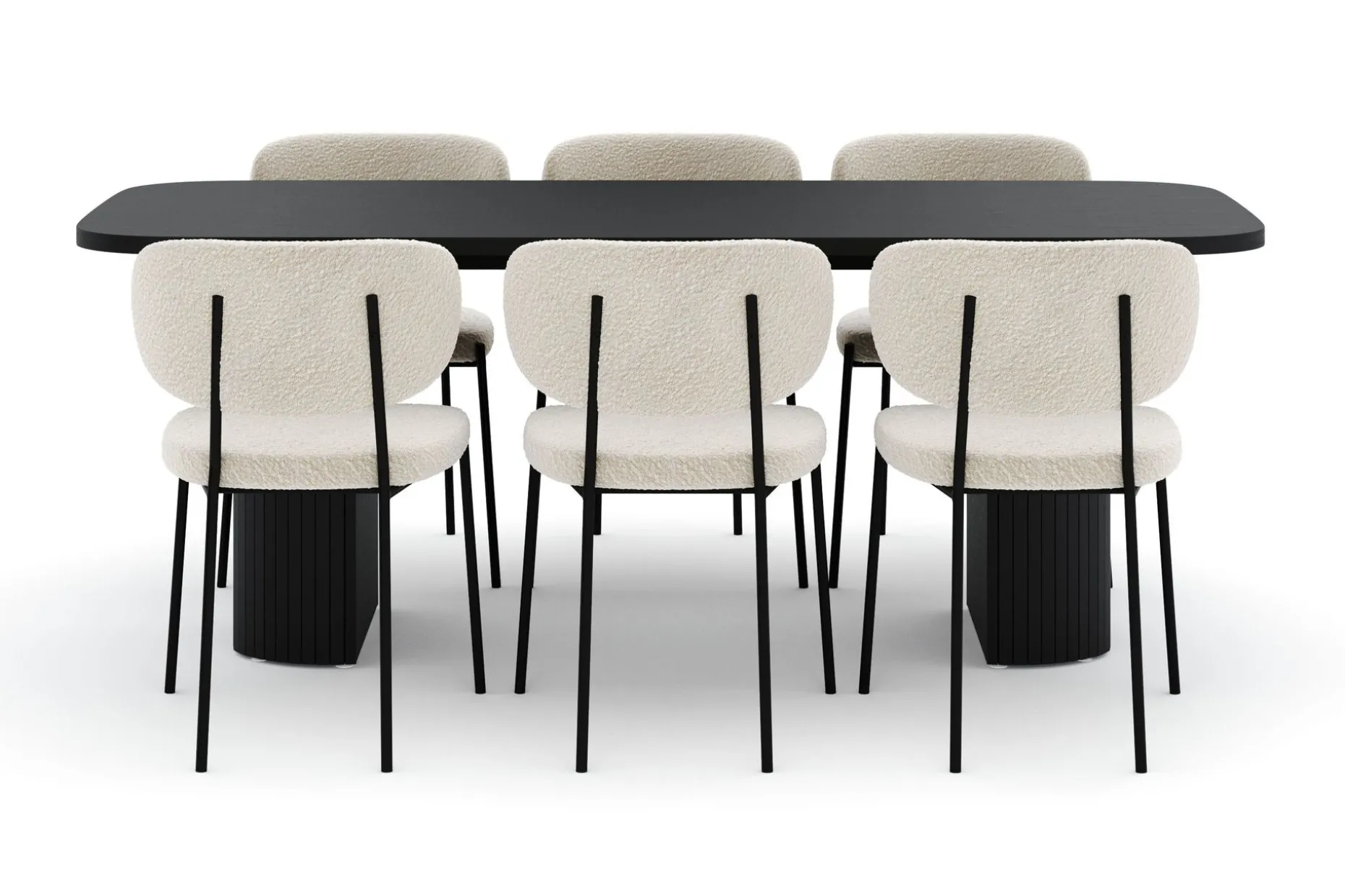 Kopparbo Matbord 200 cm med 6 Gemmiano Stolar