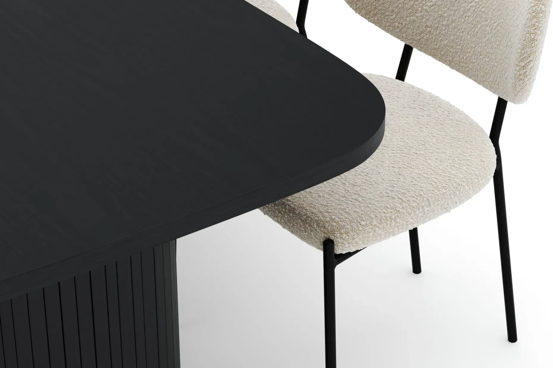 Kopparbo Matbord 200 cm med 6 Gemmiano Stolar