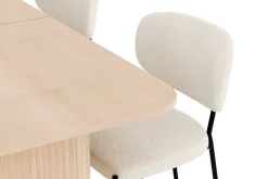 Kopparbo Matgrupp 180-240 cm Förlängningsbart med 4 Gemmiano Matstolar