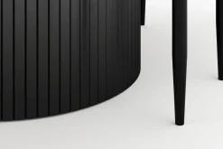 Kopparbo Runt Matbord 130 cm Förlängningsbart med 4 Sawako Stolar
