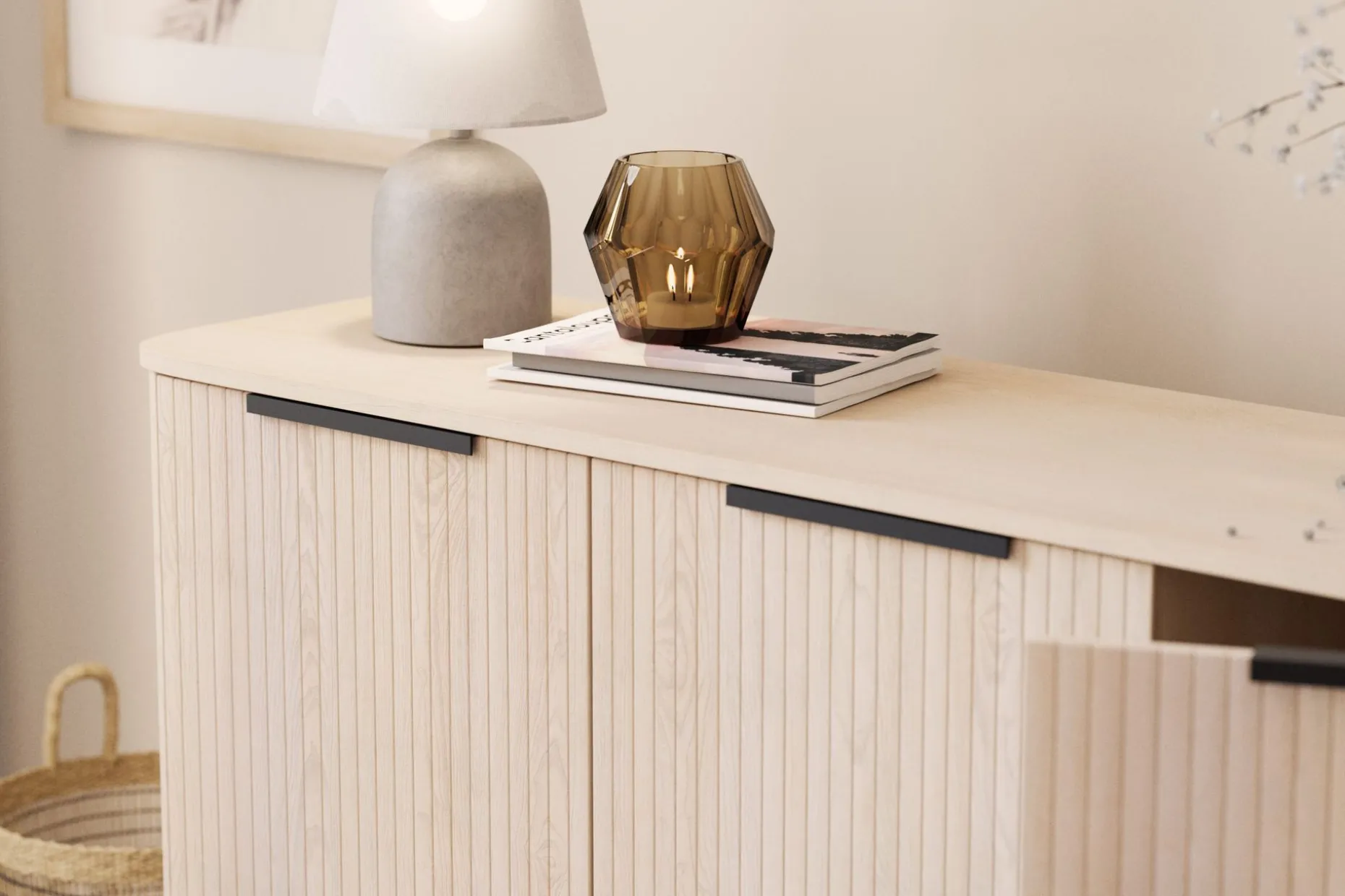 Kopparbo Sideboard Vitlaserad Ek