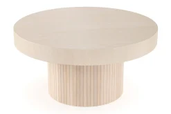 Kopparbo Soffbord 90 cm Runt Vitlaserad Ek
