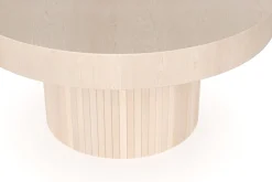 Kopparbo Soffbord 90 cm Runt Vitlaserad Ek