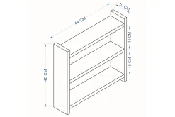 Kosmikoa Lagerhylla 44x10 cm