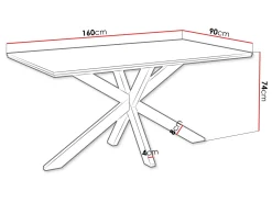 Kovrel Matbord 160 cm Rektangulär