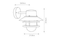 Köpenhamn Elstead Lighting Vägglampa utomhus