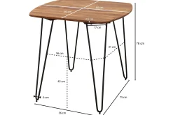 Kristl Matbord 80 cm