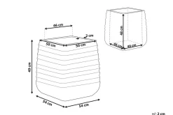 Kruka 50 x 50 x 49 cm vit PARIKIA