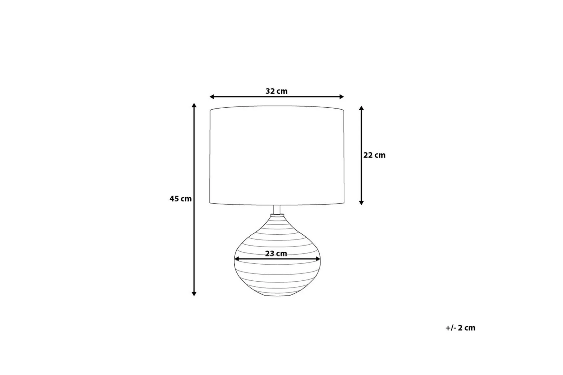 Kuban Bordslampa 32 cm