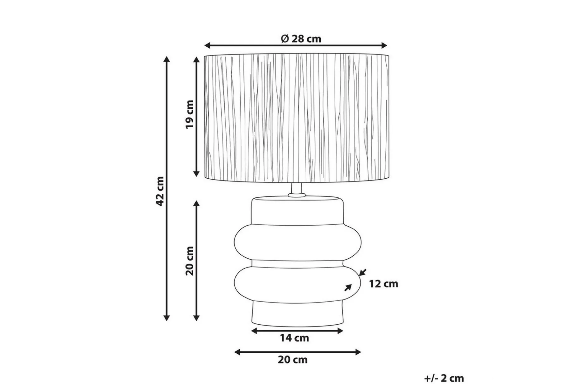 Kulsa Bordslampa 42 cm E27