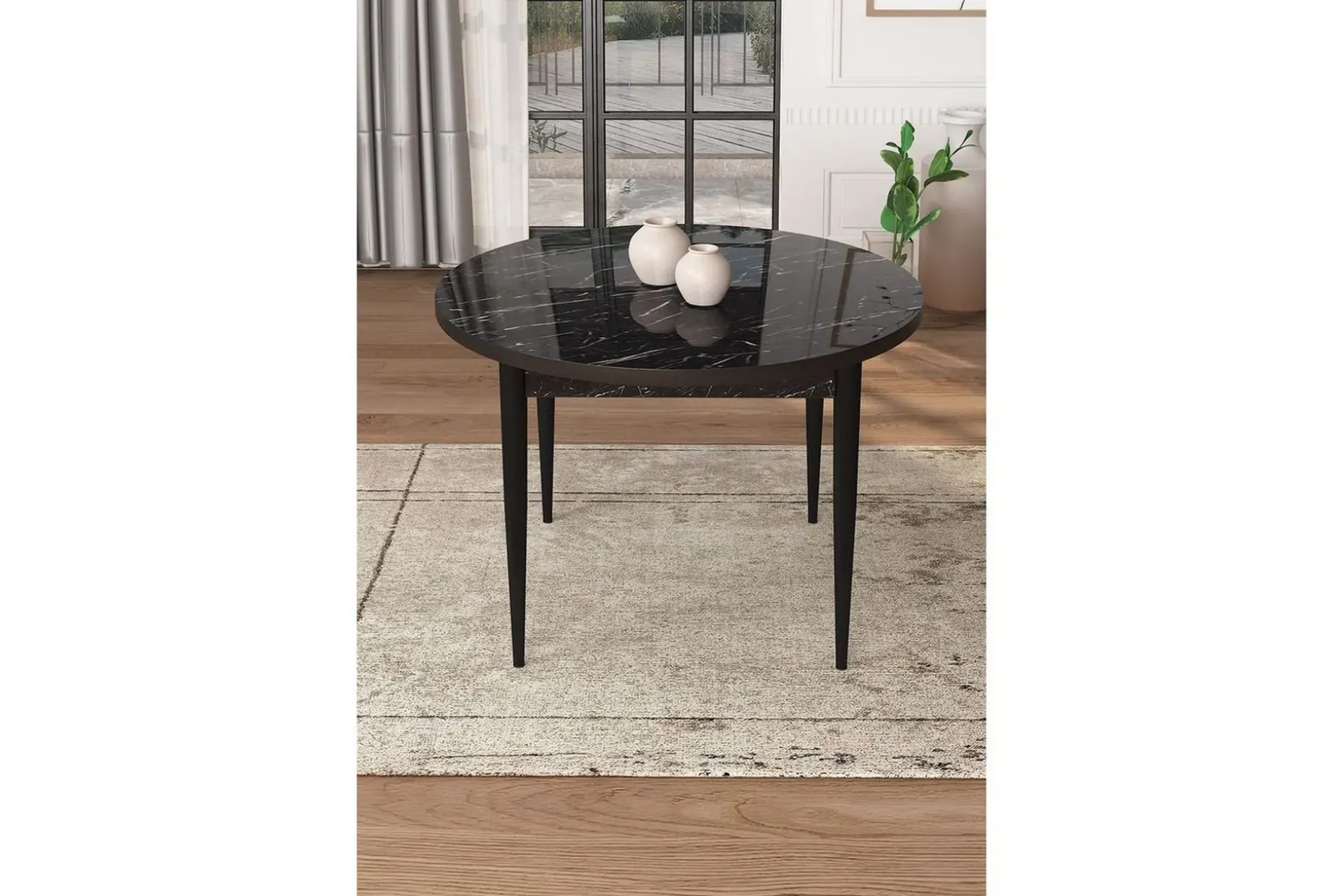 Kummer Matbord 90 cm Rund