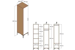 Kumsal Garderob 40 cm