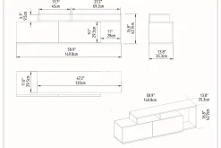 Lameyze Tv-bänk 150 cm