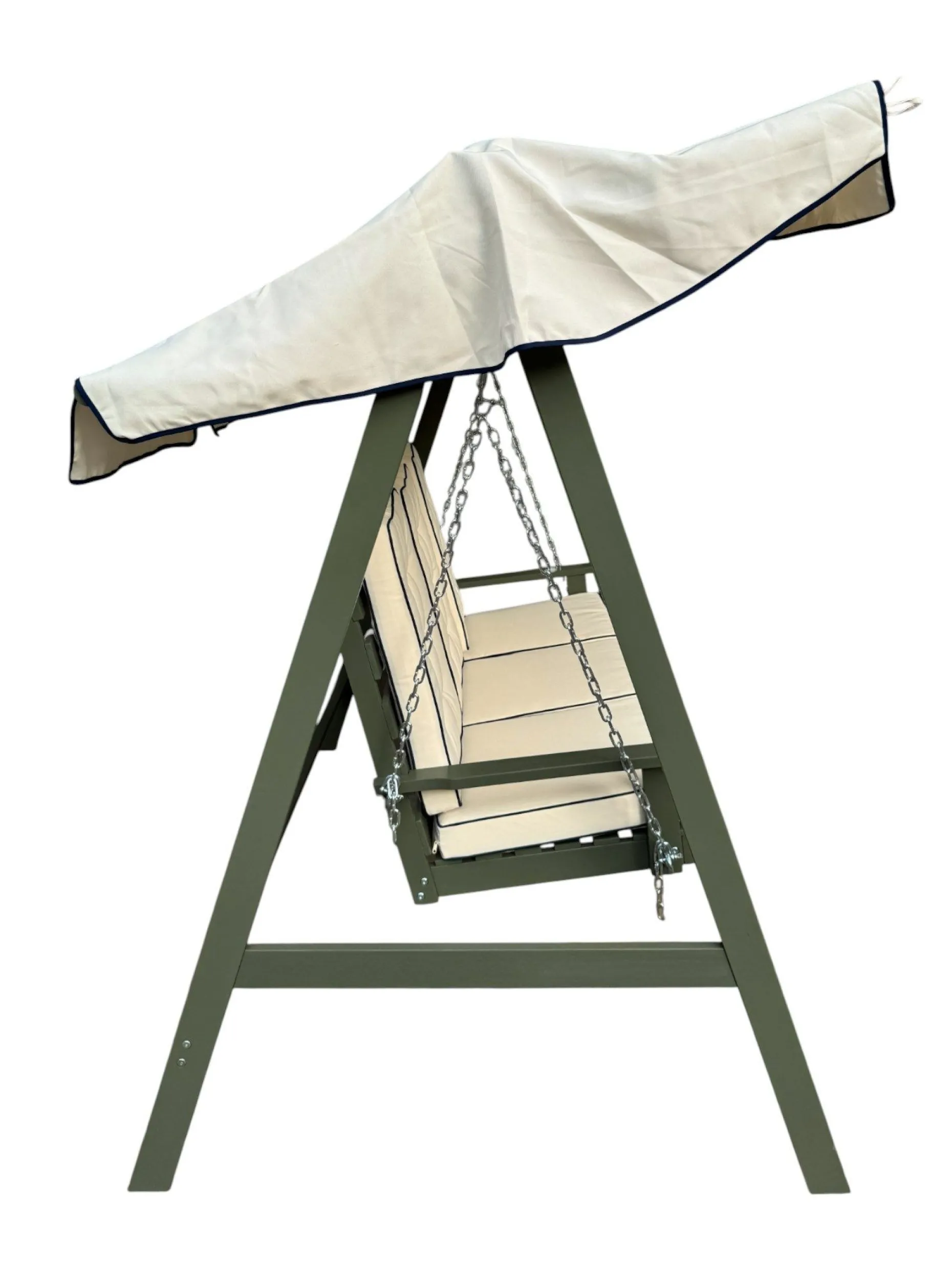 Landet Hammock Gungsoffa med tak i akacia trä inklusive dynor 195x125x159