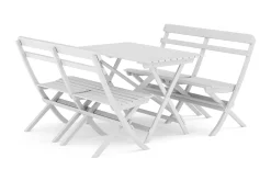 Landet Utomhus matgrupp 118x70x74 cm med 2 soffor