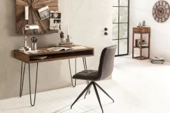 Langner Skrivbord 110 cm med Förvaring Hylla