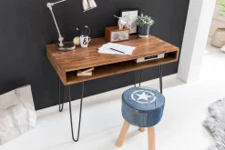 Langner Skrivbord 110 cm med Förvaring Hylla
