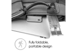 Laptopställ Desire2 Vikbart X-format Aluminium Silver
