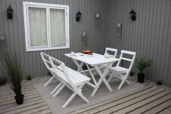 Larios Matgrupp Utomhus + 2 Ihoppfällbara Utestolar + Bänk Utomhus