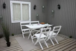 Larios Matgrupp Utomhus + 2 Ihoppfällbara Utestolar + Bänk Utomhus