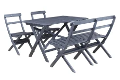 Larios Matgrupp Utomhus 76 cm + 2 Matstolar Utomhus + Bänk Utomhus