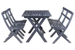 Larios Matgrupp Utomhus 76 cm + 2 Matstolar Utomhus + Bänk Utomhus