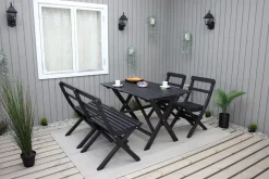 Larios Matgrupp Utomhus 76 cm + 2 Matstolar Utomhus + Bänk Utomhus