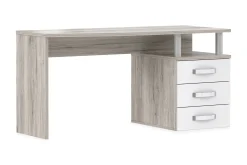 Latrish Skrivbord 138 cm med Förvaring Hylla + 3 Lådor