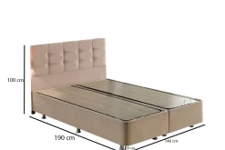 Latrona Kontinentalsäng Dubbel 140x190 cm