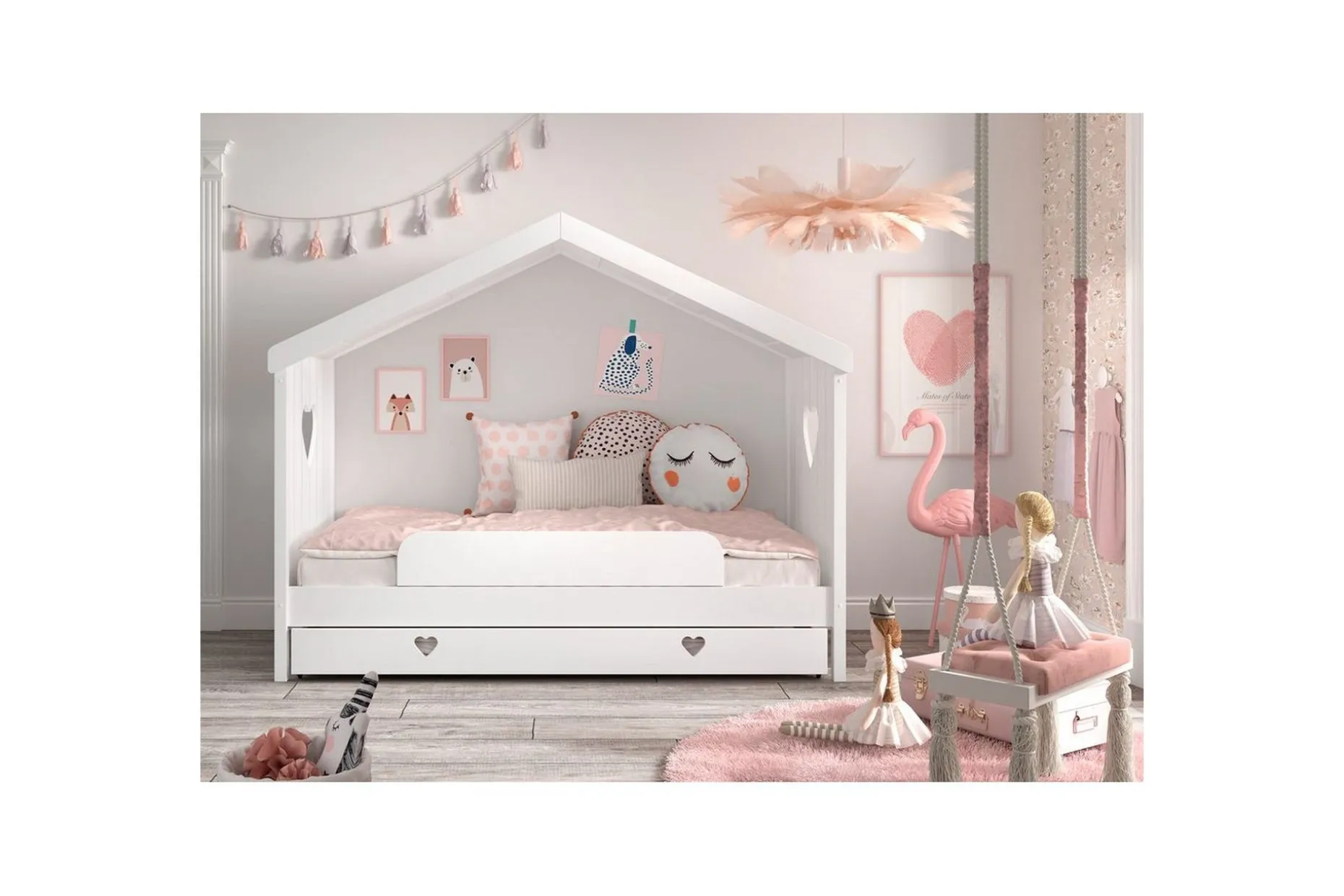 Låda för HouseBed Amori Vit