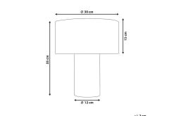 Lefkada Bordslampa 35 cm E27