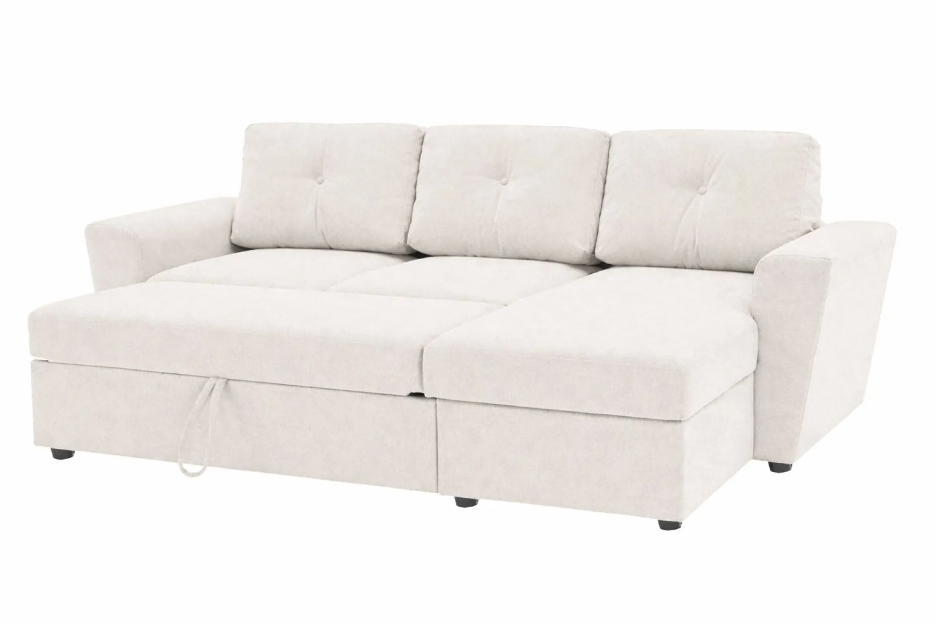 Leia 3-sits vändbar Bäddsoffa med divan och förvaring