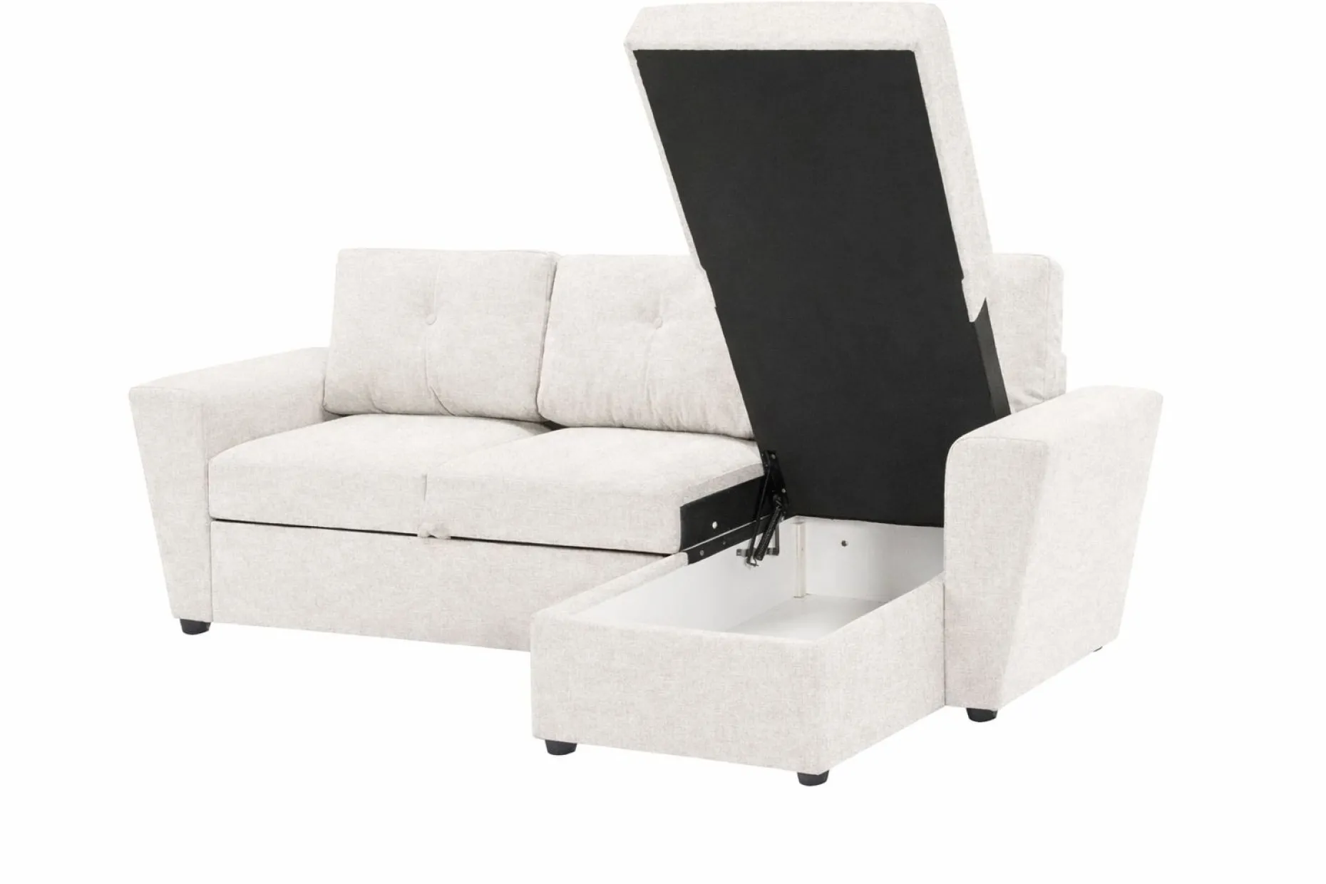 Leia 3-sits vändbar Bäddsoffa med divan och förvaring