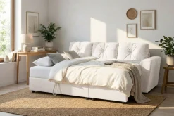 Leia 3-sits vändbar Bäddsoffa med divan och förvaring