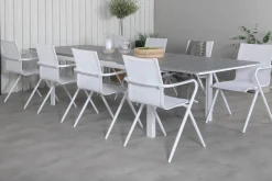 Levels Förlängningsbar Matgrupp 229cm + 8 Alina Stolar Svart