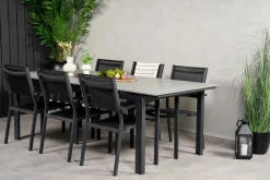 Levels Matgrupp Utomhus 230-310 cm Rektangulär med 6 Copacabana Utestolar
