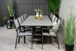 Levels Matgrupp Utomhus 225-325 cm Rektangulär med 10 Copacabana Utestolar